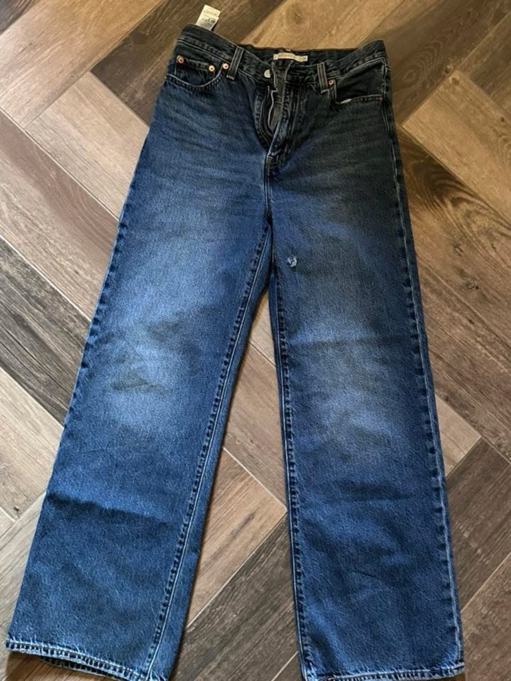 Levi's Women's Dark Blue Wide Leg Jeans